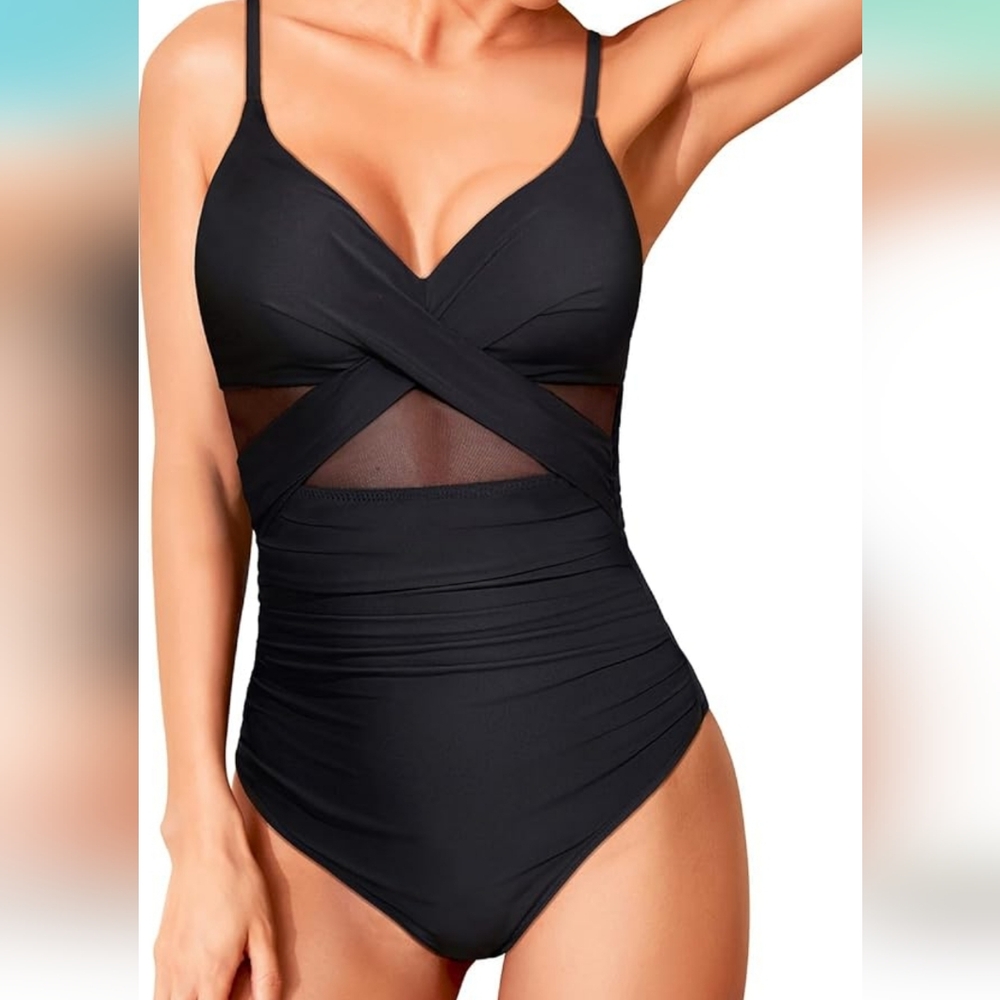 TEMPT ME Mesh Tummy Control Swimsuit